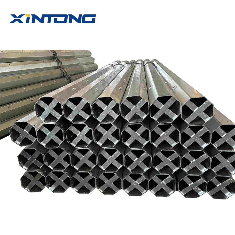 Steel High-Voltage Utility Pole